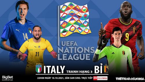 Link xem trực tiếp  Italia vs Bỉ UEFA Nations League 20h00 ngày 10/10