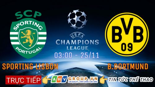 Link Trực tiếp Cúp C1 Châu Âu: Sporting CP vs Dortmund vào 03h00 ngày 25/11/2021 
